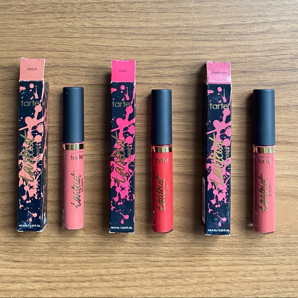 Tarte Tartiest Lip Paint LOT of 3. NIB
